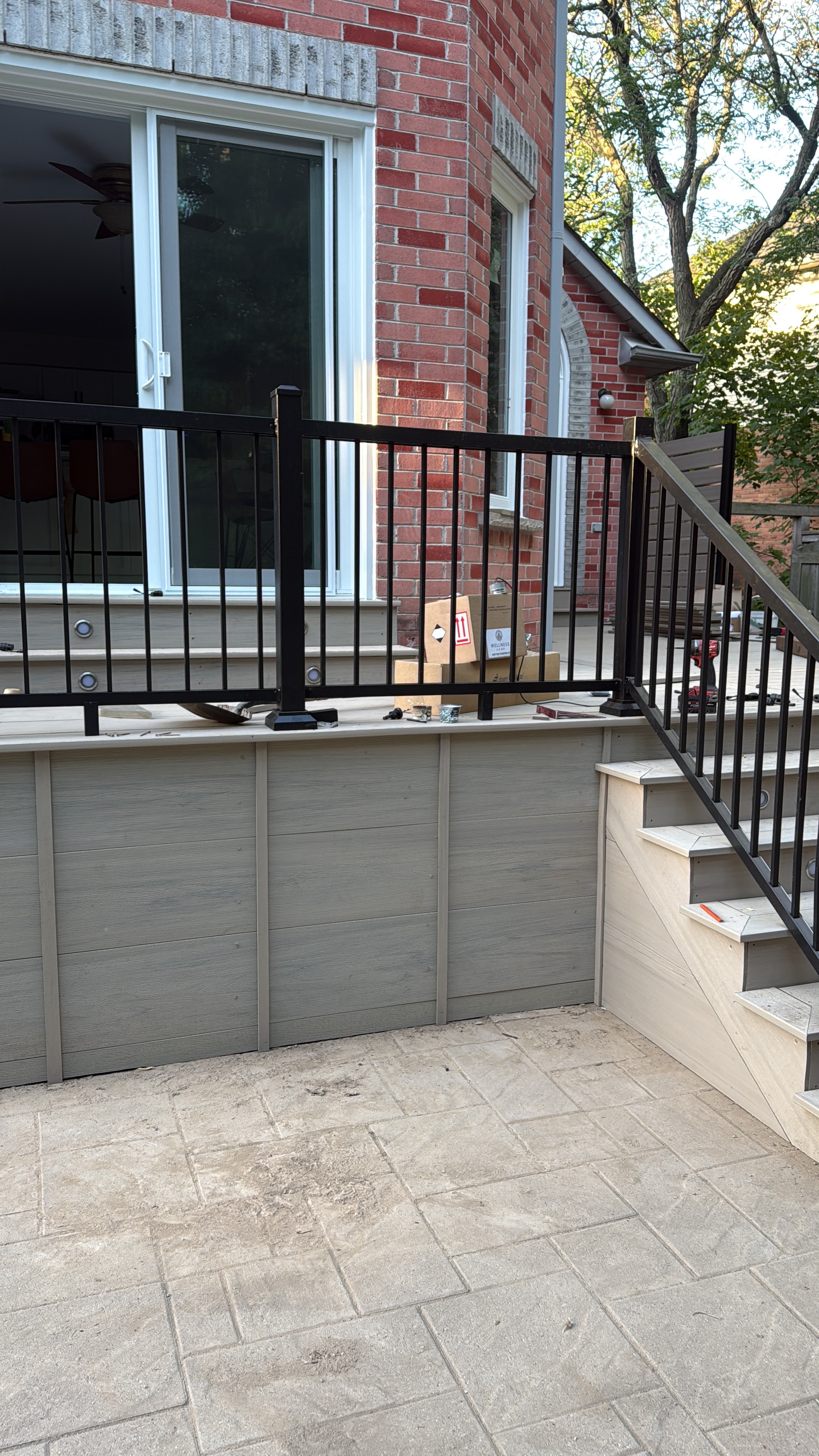 French White Oak TimberTech PVC Deck
