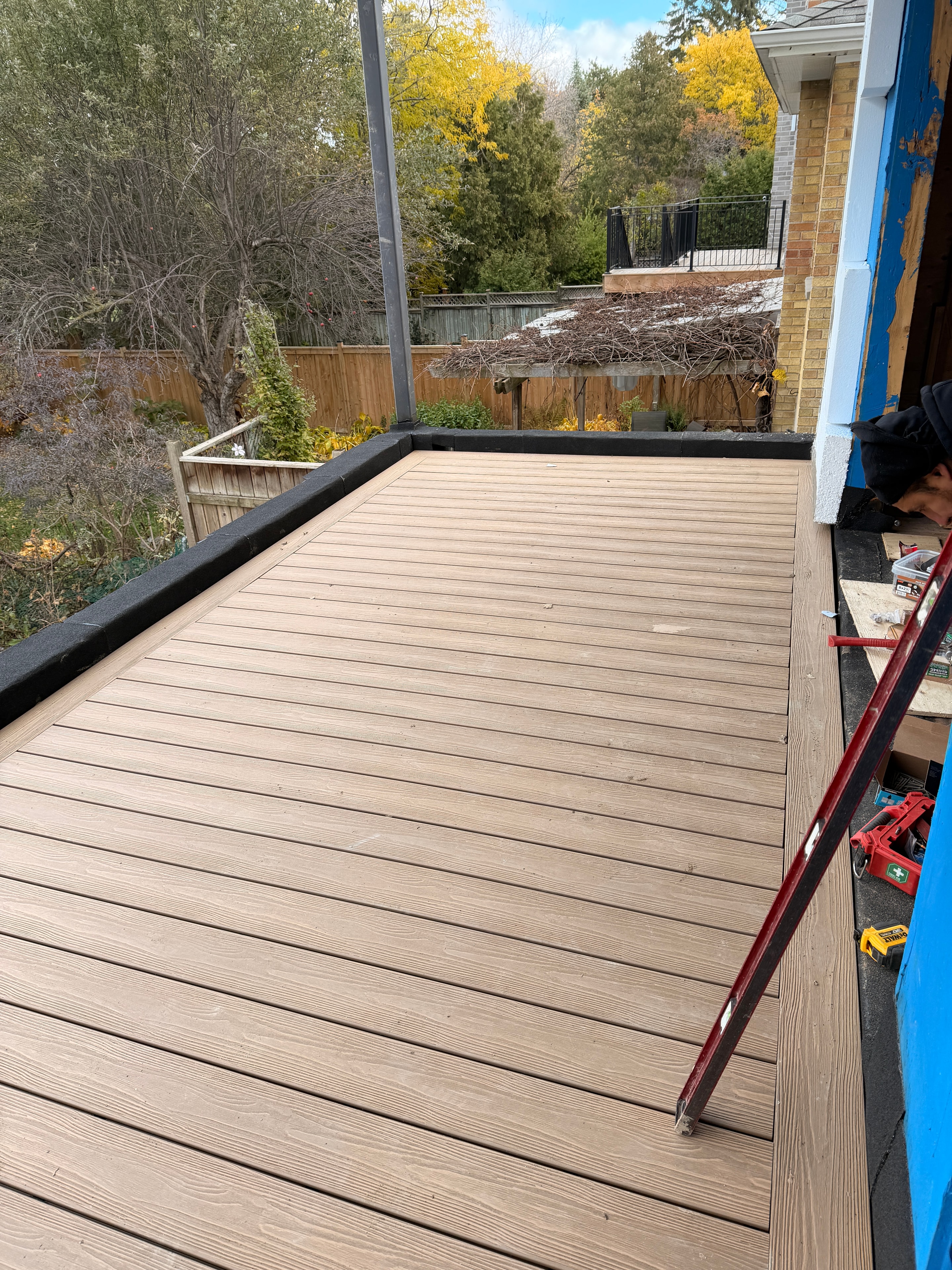 Apex PVC Balcony Deck — Himalayan Cedar