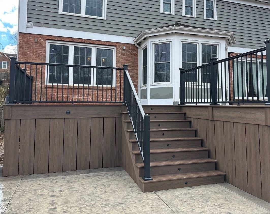Finished Composite Deck & Staircase